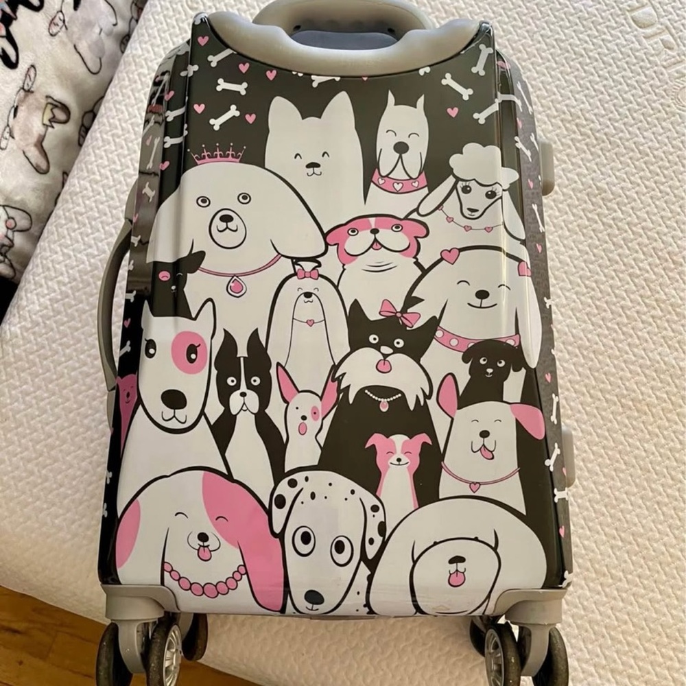 Black and Pink Dog Carrier for Travel